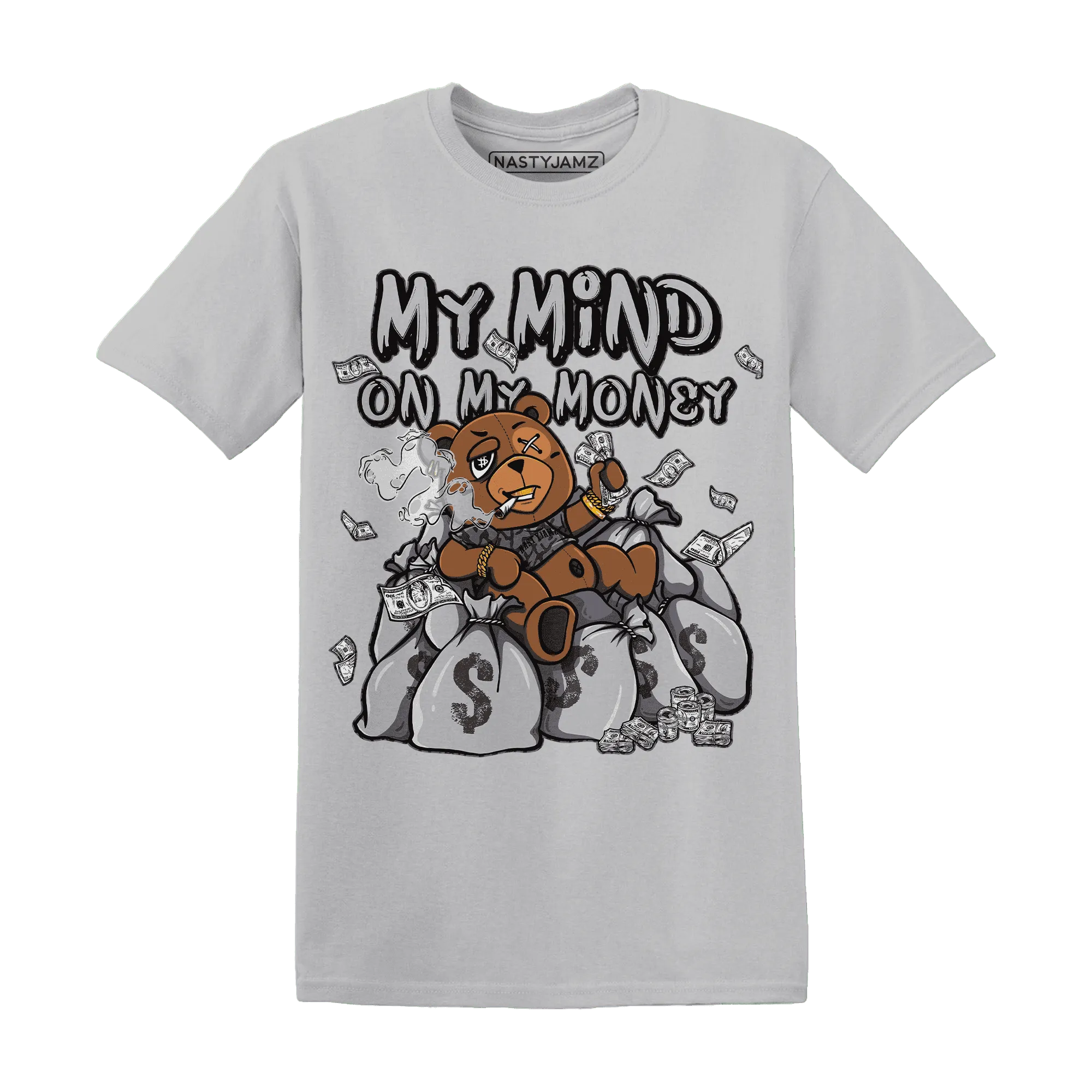 Cement-Grey-3s-T-Shirt-Match-My-Money-On-My-Mind-BER