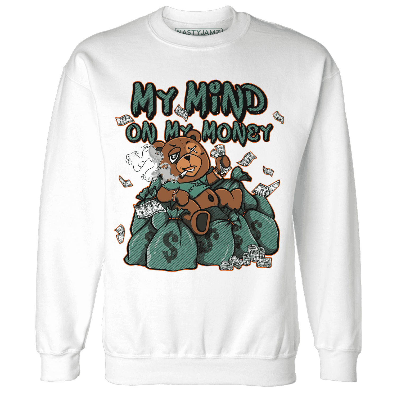 Nina CN Abney 3s Sweatshirt Match My Money On My Mind BER - NastyJamz