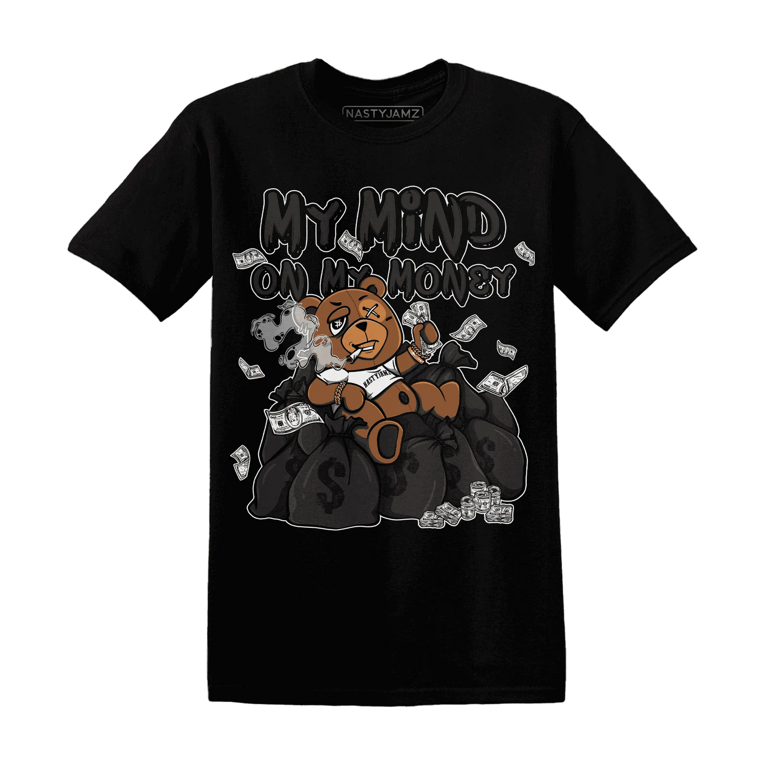 White-Thunder-4s-T-Shirt-Match-My-Money-On-My-Mind-BER