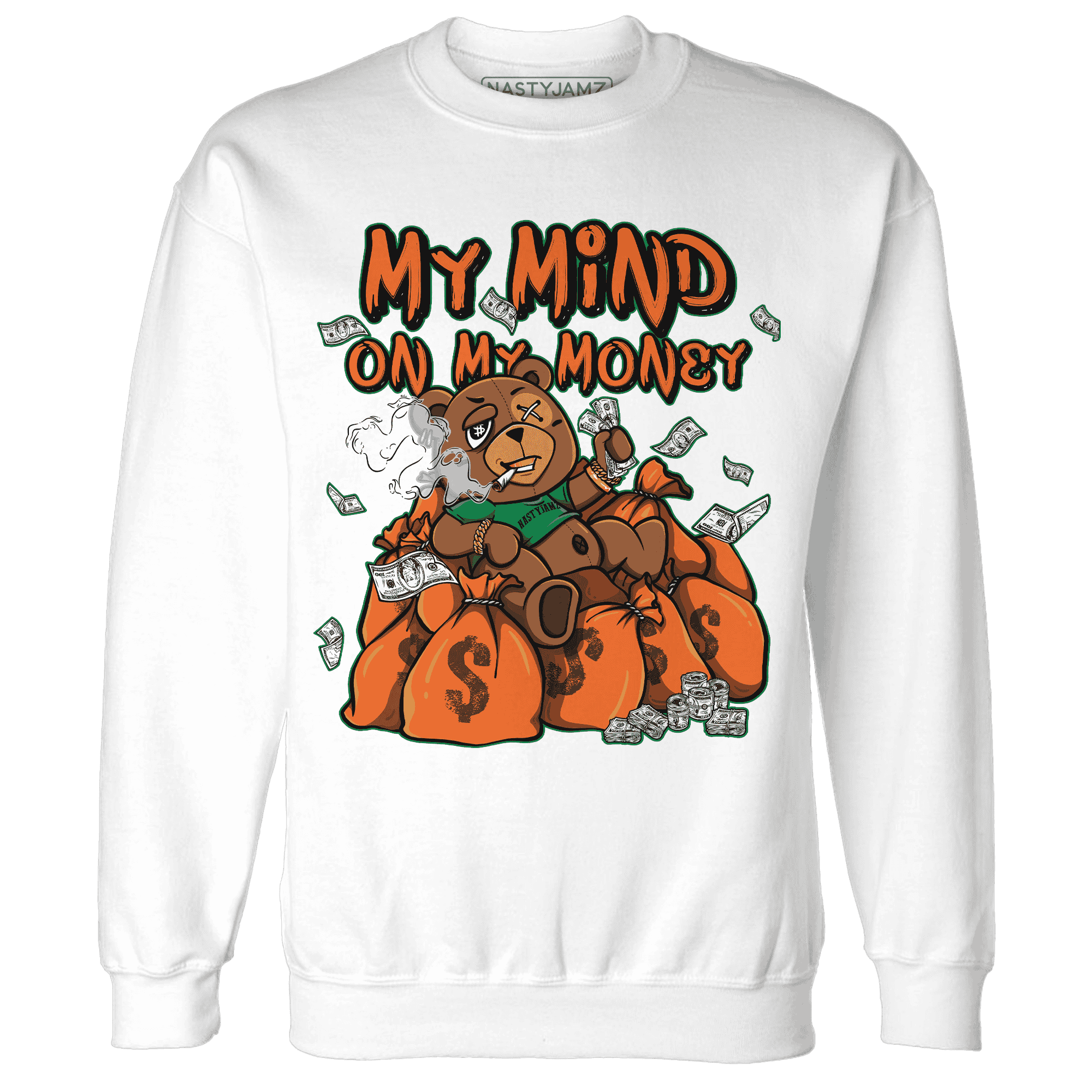 MAM Hurricanes 5s Sweatshirt Match My Money On My Mind BER - NastyJamz