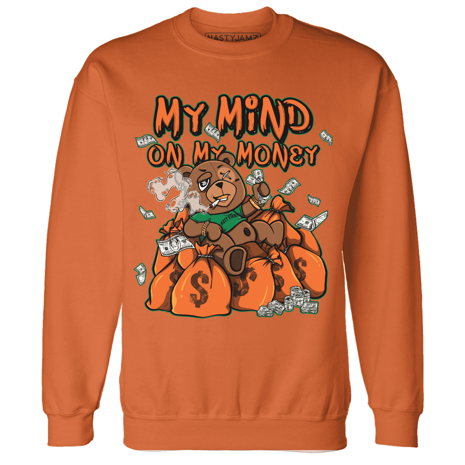 MAM Hurricanes 5s Sweatshirt Match My Money On My Mind BER - NastyJamz