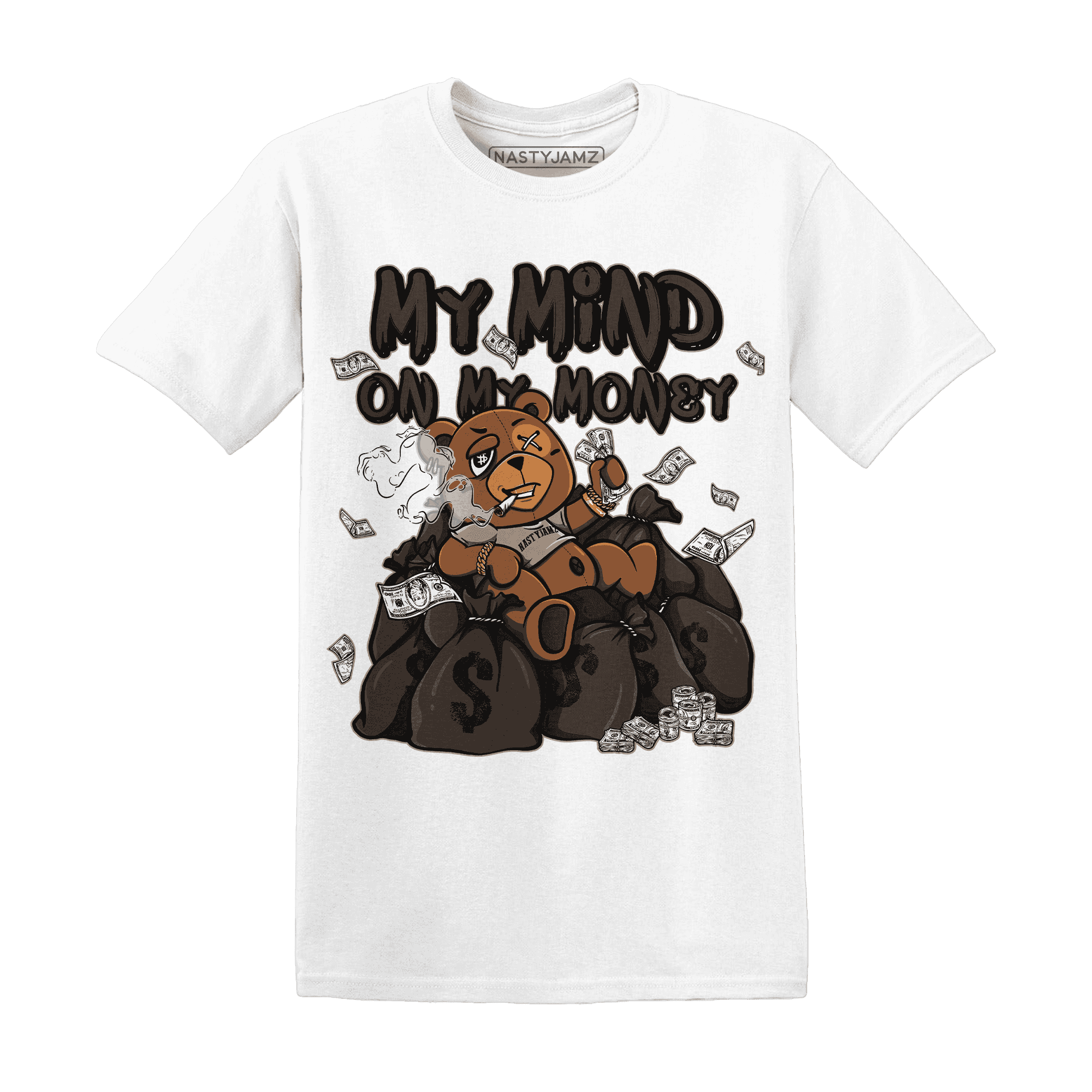 Dunk Low Baroque Brown T Shirt Match My Money On My Mind BER - NastyJamz