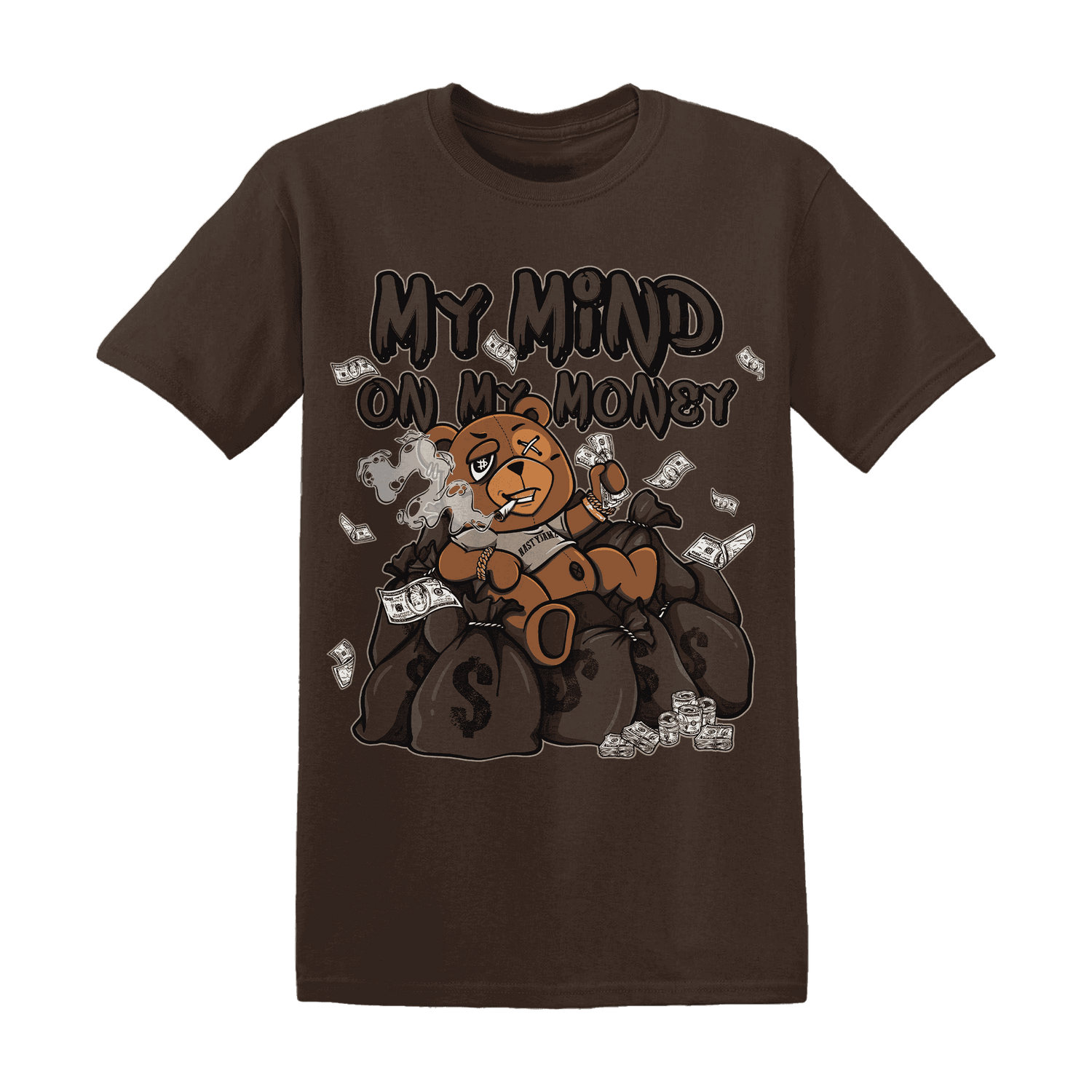 Dunk Low Baroque Brown T Shirt Match My Money On My Mind BER - NastyJamz