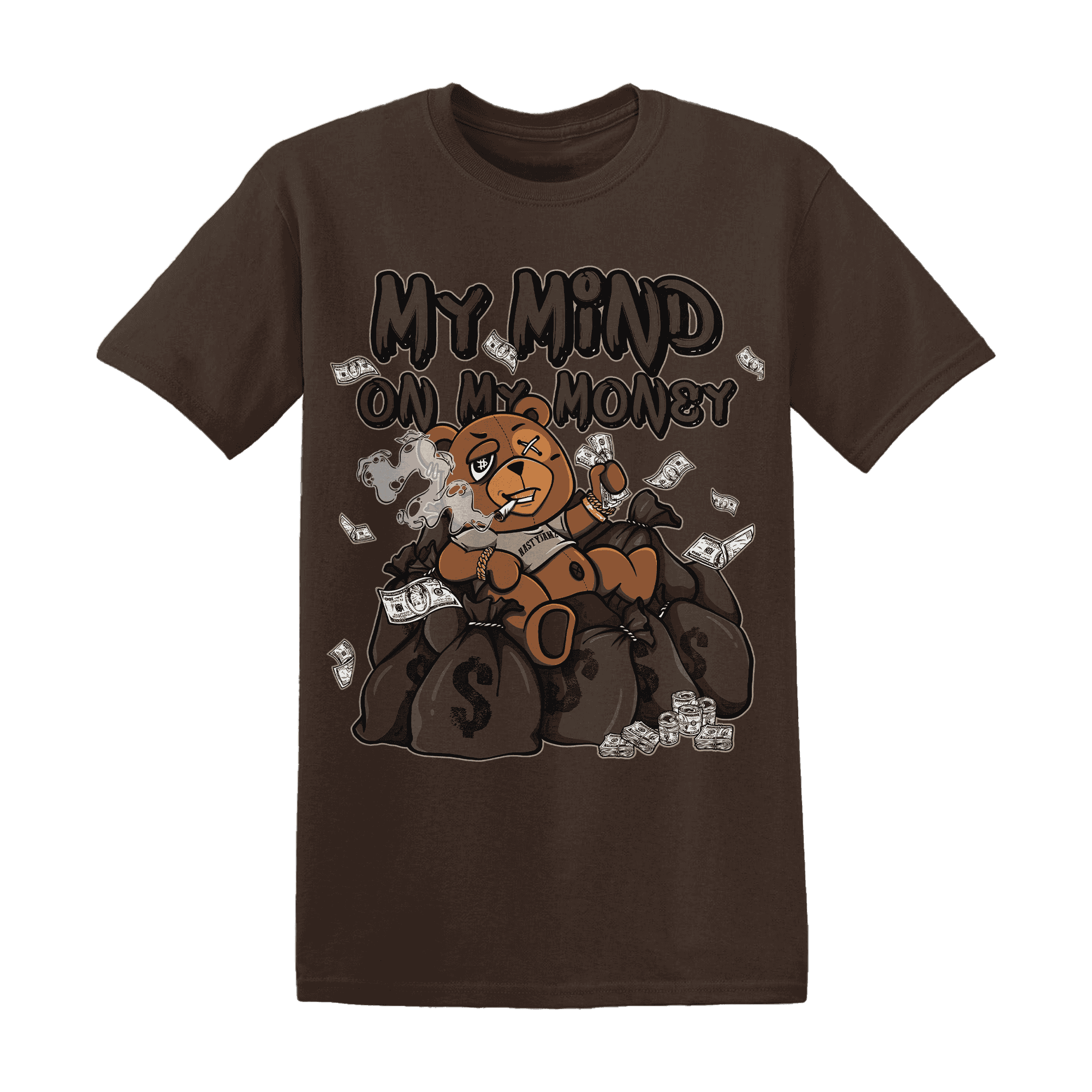 Dunk Low Baroque Brown T Shirt Match My Money On My Mind BER - NastyJamz