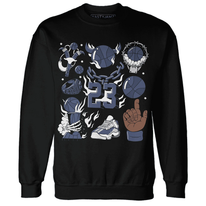 Low-Diffused-Blue-11s-Sweatshirt-Match-Neclaces-Number-23