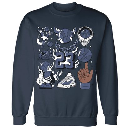 Low-Diffused-Blue-11s-Sweatshirt-Match-Neclaces-Number-23