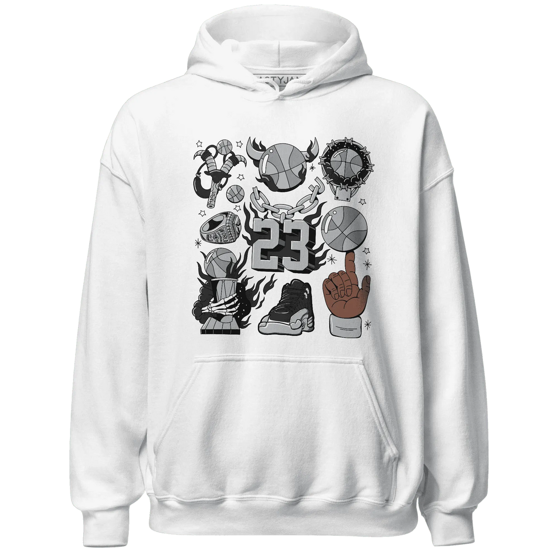 Wolf-Grey-12s-NastyJamz-Hoodie-Match-Neclaces-Number-23