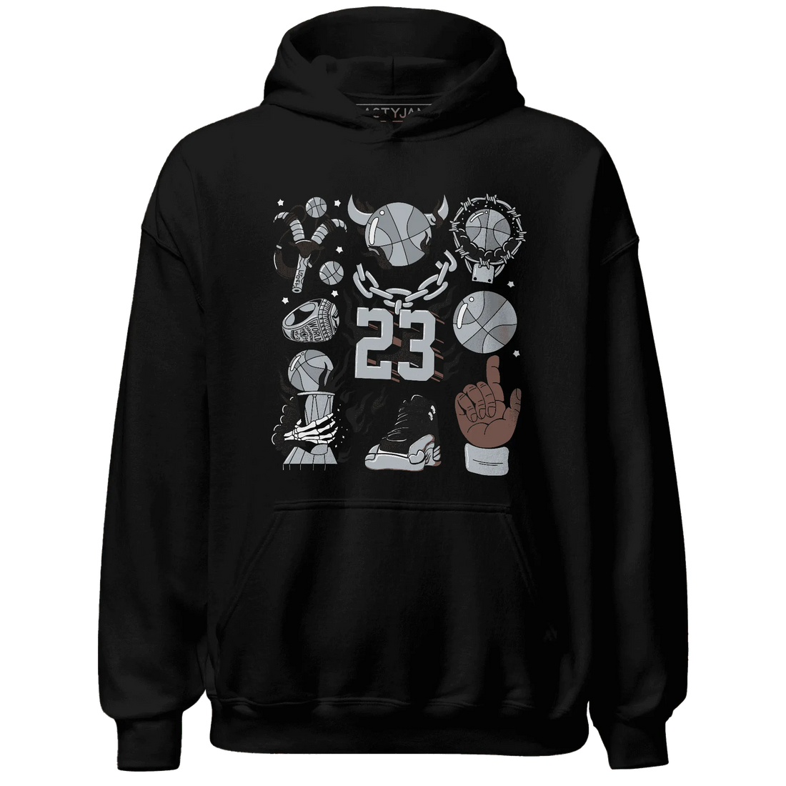 Wolf-Grey-12s-NastyJamz-Hoodie-Match-Neclaces-Number-23