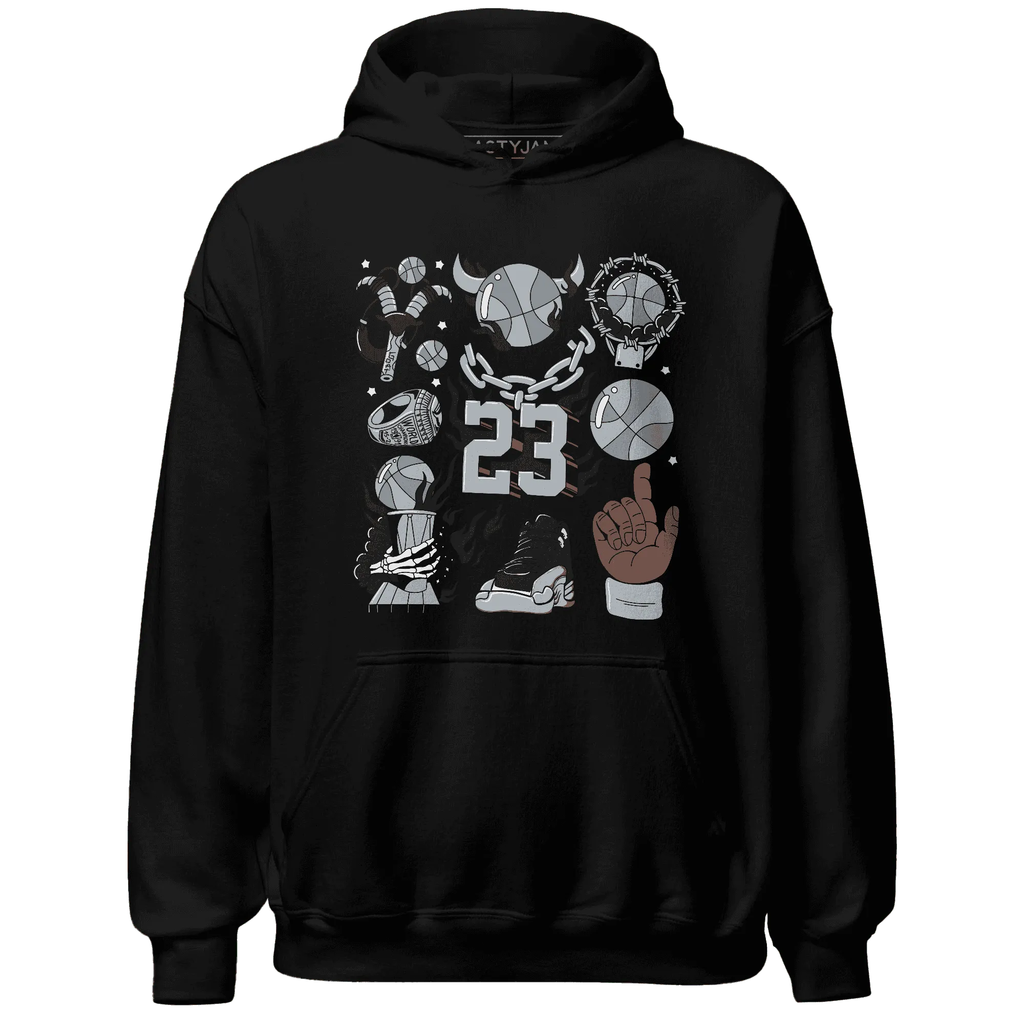 Wolf-Grey-12s-NastyJamz-Hoodie-Match-Neclaces-Number-23