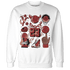 Dune Red 13s Sweatshirt Match Neclaces Number 23 - NastyJamz