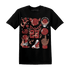 Dune Red 13s T Shirt Match Neclaces Number 23 - NastyJamz