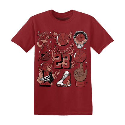 Dune Red 13s T Shirt Match Neclaces Number 23 - NastyJamz