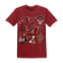 Dune Red 13s T Shirt Match Neclaces Number 23 - NastyJamz