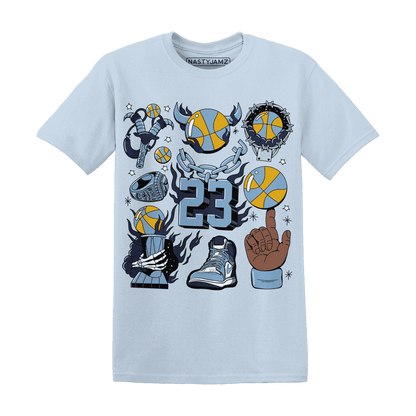 First In Flight 1s T Shirt Match Neclaces Number 23 - NastyJamz