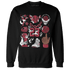 High 85 Metallic Burgundy 1s Sweatshirt Match Neclaces Number 23 - NastyJamz