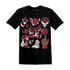High 85 Metallic Burgundy 1s T Shirt Match Neclaces Number 23 - NastyJamz