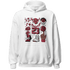 High 85 Metallic Burgundy 1s Hoodie Match Neclaces Number 23 - NastyJamz