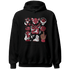 High 85 Metallic Burgundy 1s Hoodie Match Neclaces Number 23 - NastyJamz