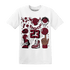 High White Team Red 1s T Shirt Neclaces Number 23 - NastyJamz