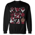 High White Team Red 1s Sweatshirt Match Neclaces Number 23 - NastyJamz