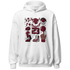 High White Team Red 1s Hoodie Match Neclaces Number 23 - NastyJamz