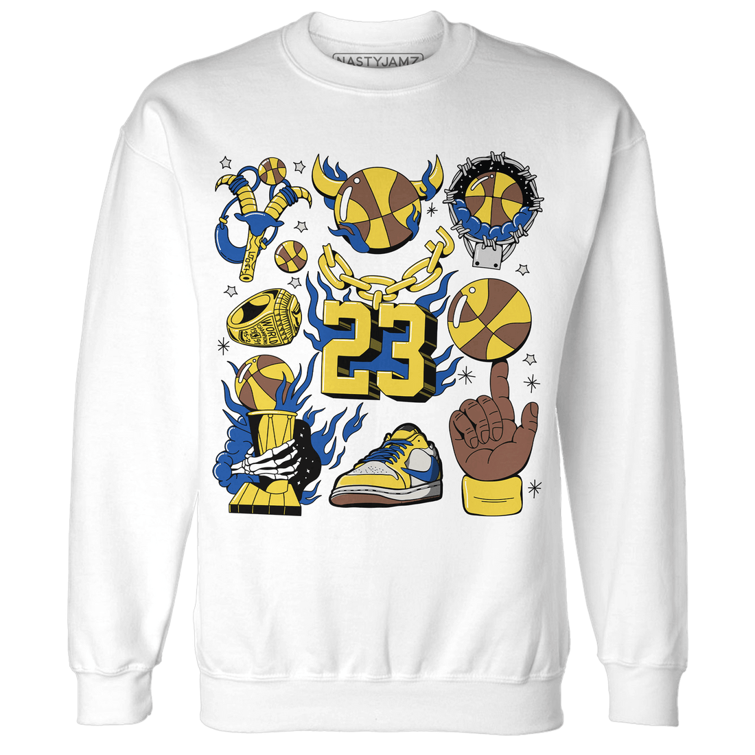 Low OG Canary TVSC 1s Sweatshirt Match Neclaces Number 23 - NastyJamz
