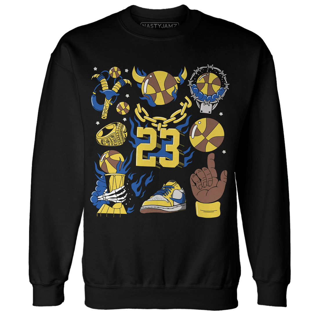 Low OG Canary TVSC 1s Sweatshirt Match Neclaces Number 23 - NastyJamz
