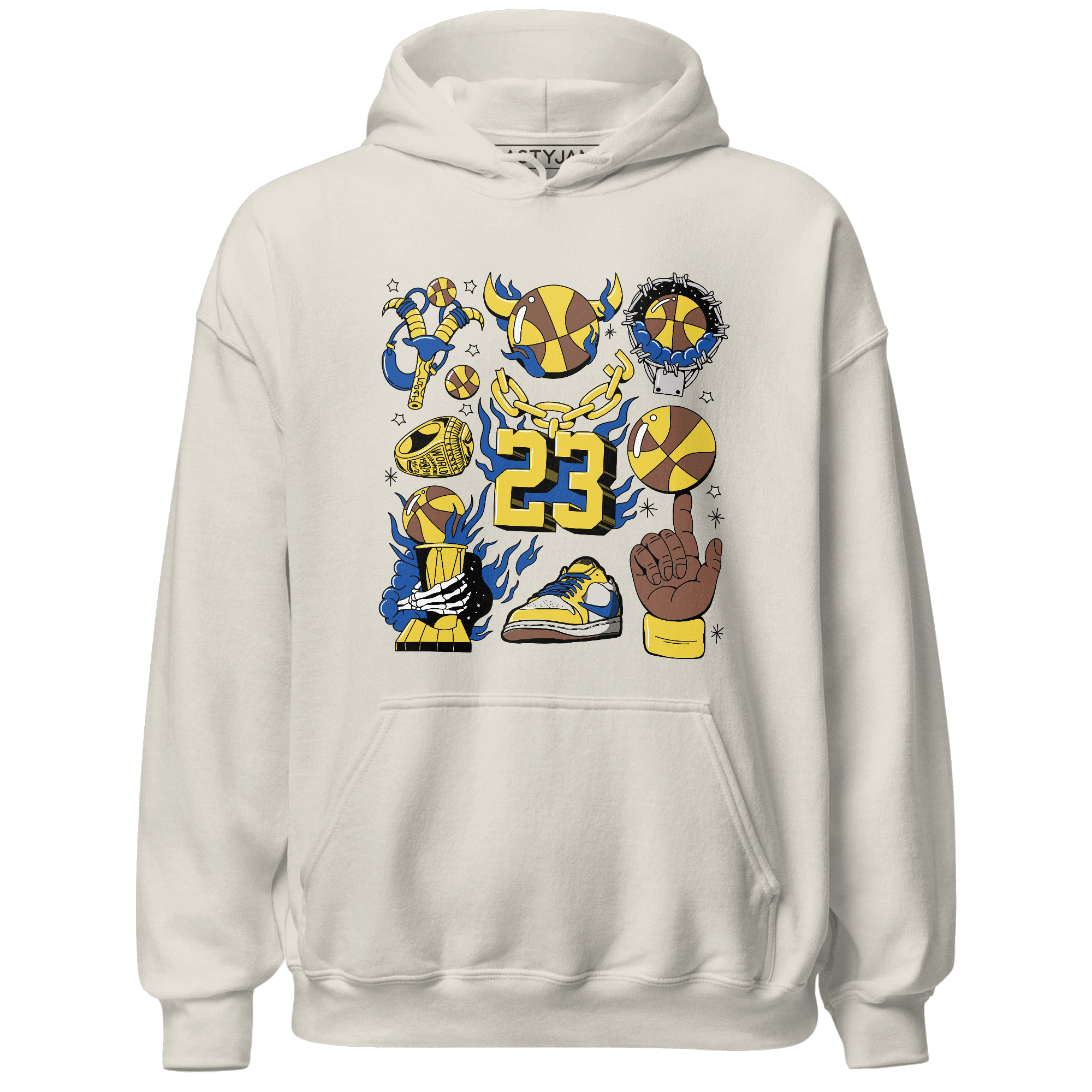 Low OG Canary TVSC 1s Hoodie Match Neclaces Number 23 - NastyJamz