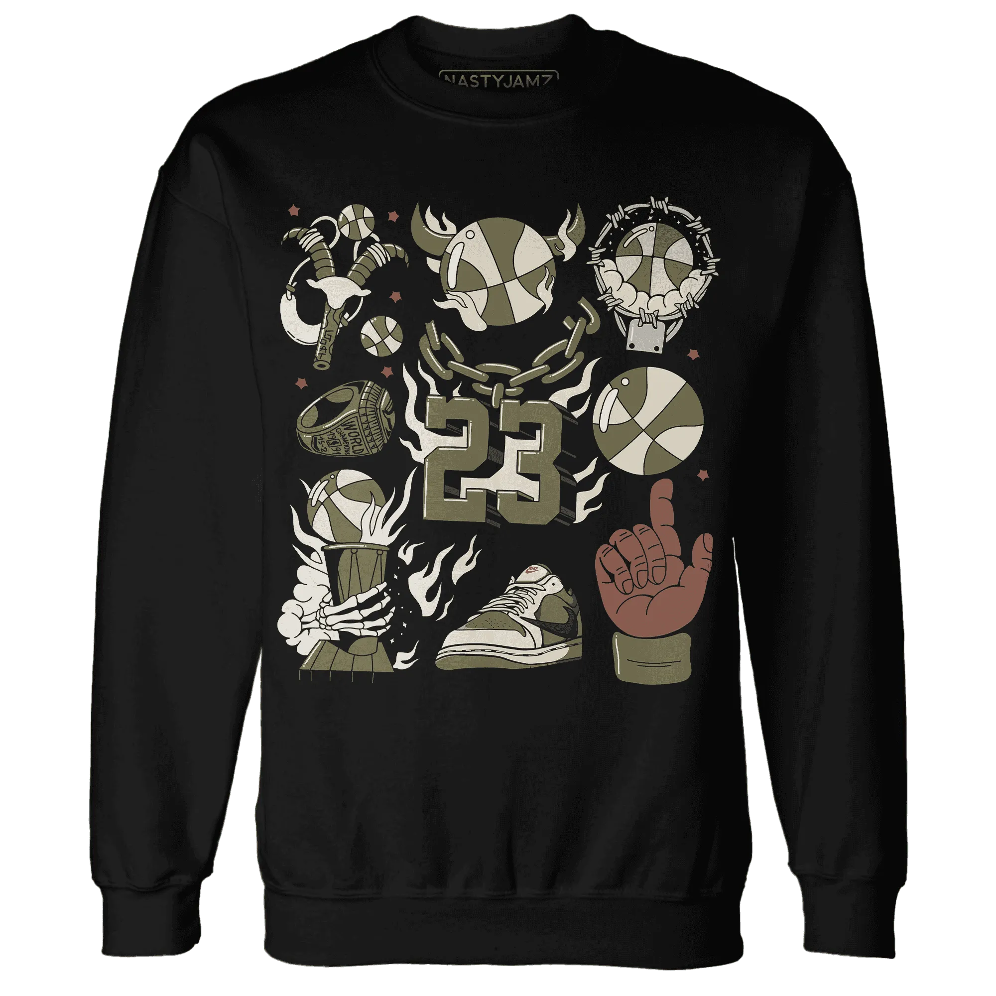 Medium-Olive-1s-NastyJamz-Sweatshirt-Match-Neclaces-Number-23