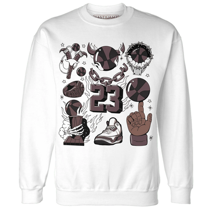 Burgundy-Crush-3s-NastyJamz-Sweatshirt-Match-Neclaces-Number-23