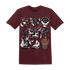 Burgundy-Crush-3s-NastyJamz-T-Shirt-Match-Neclaces-Number-23