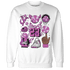 GS Hyper Violet 4s Sweatshirt Match Neclaces Number 23 - NastyJamz