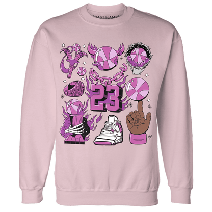 GS Hyper Violet 4s Sweatshirt Match Neclaces Number 23 - NastyJamz