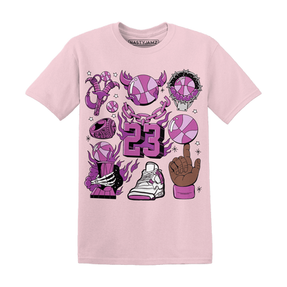 GS Hyper Violet 4s T Shirt Neclaces Number 23 - NastyJamz