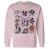 Orchid-Neutral-Grey-Black-White-4s-Sweatshirt-Match-Neclaces-Number-23