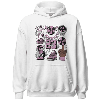 Orchid-Neutral-Grey-Black-White-4s-Hoodie-Match-Neclaces-Number-23