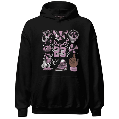 Orchid-Neutral-Grey-Black-White-4s-Hoodie-Match-Neclaces-Number-23