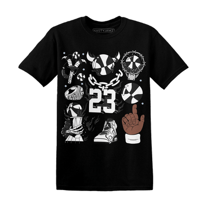 Reverse Oreo 6s T Shirt Match Neclaces Number 23 - NastyJamz
