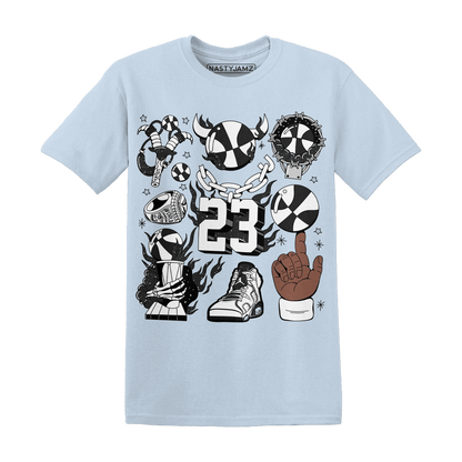 Reverse Oreo 6s T Shirt Match Neclaces Number 23 - NastyJamz