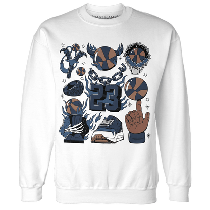 AM 1 86 Jackie RBS Sweatshirt Match Neclaces Number 23 - NastyJamz