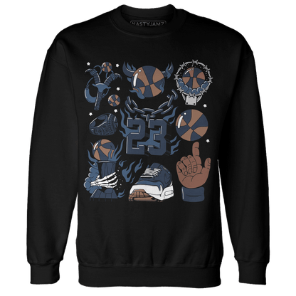 AM 1 86 Jackie RBS Sweatshirt Match Neclaces Number 23 - NastyJamz