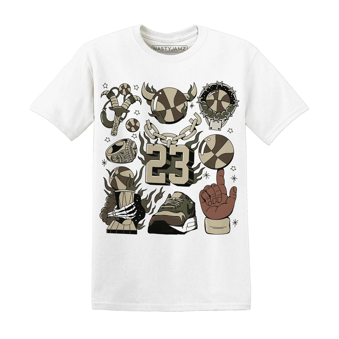 AM-1-Essential-Premium-T-Shirt-Match-Neclaces-Number-23