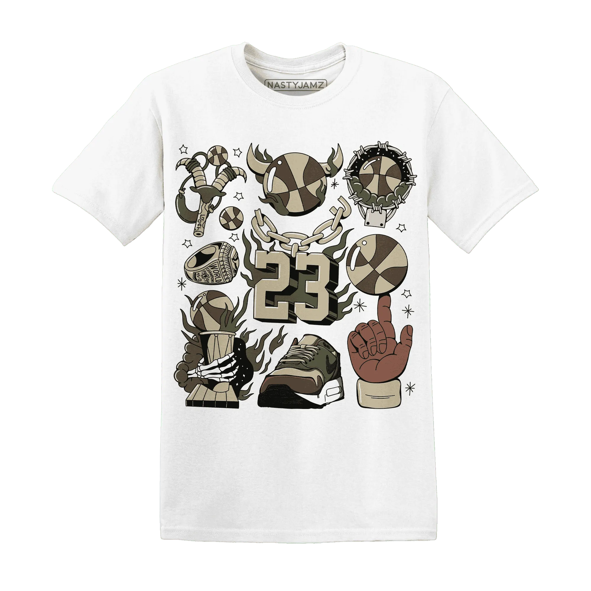 AM-1-Essential-Premium-T-Shirt-Match-Neclaces-Number-23