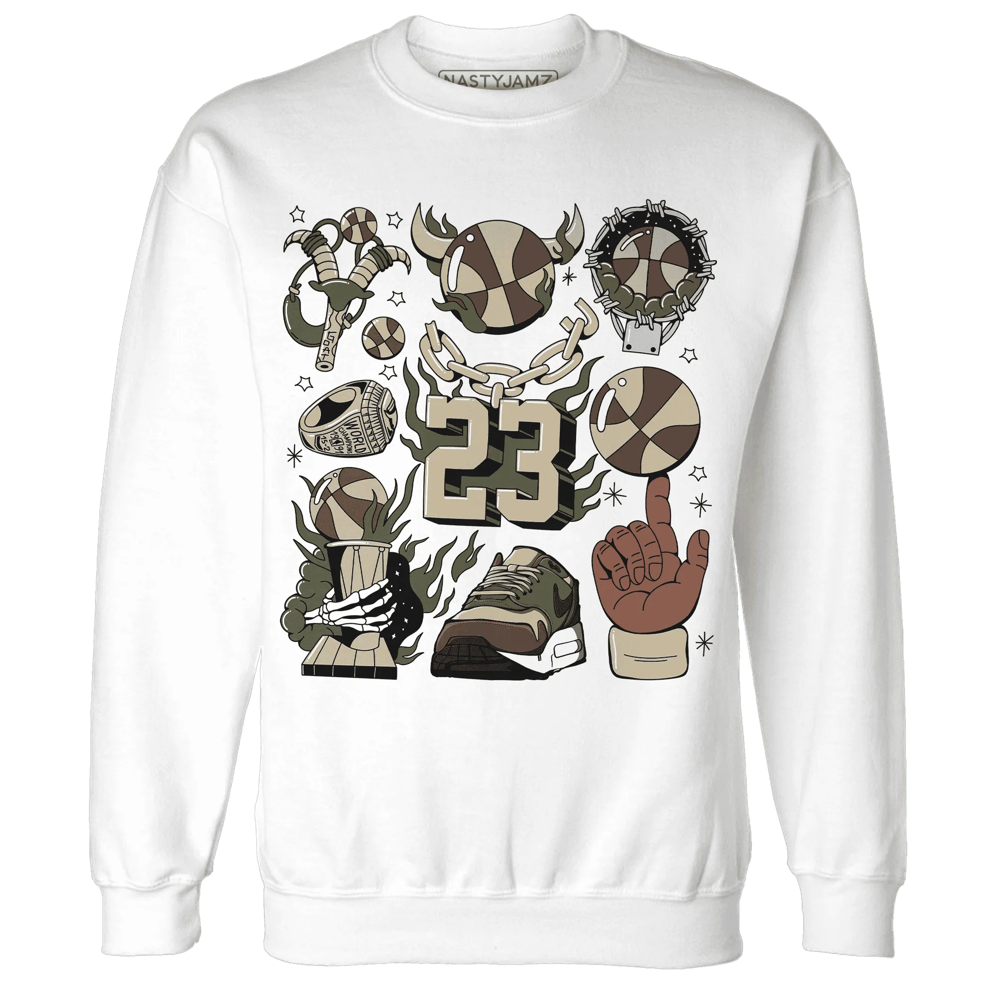 AM-1-Essential-Premium-Sweatshirt-Match-Neclaces-Number-23