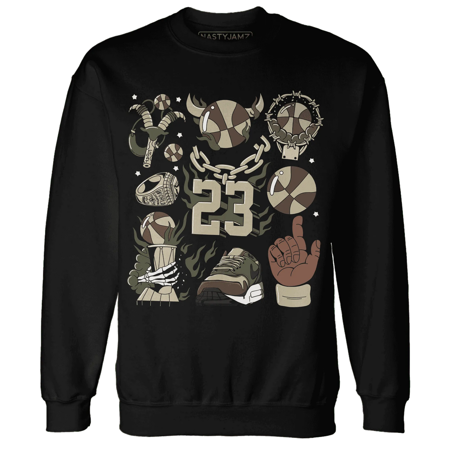 AM-1-Essential-Premium-Sweatshirt-Match-Neclaces-Number-23