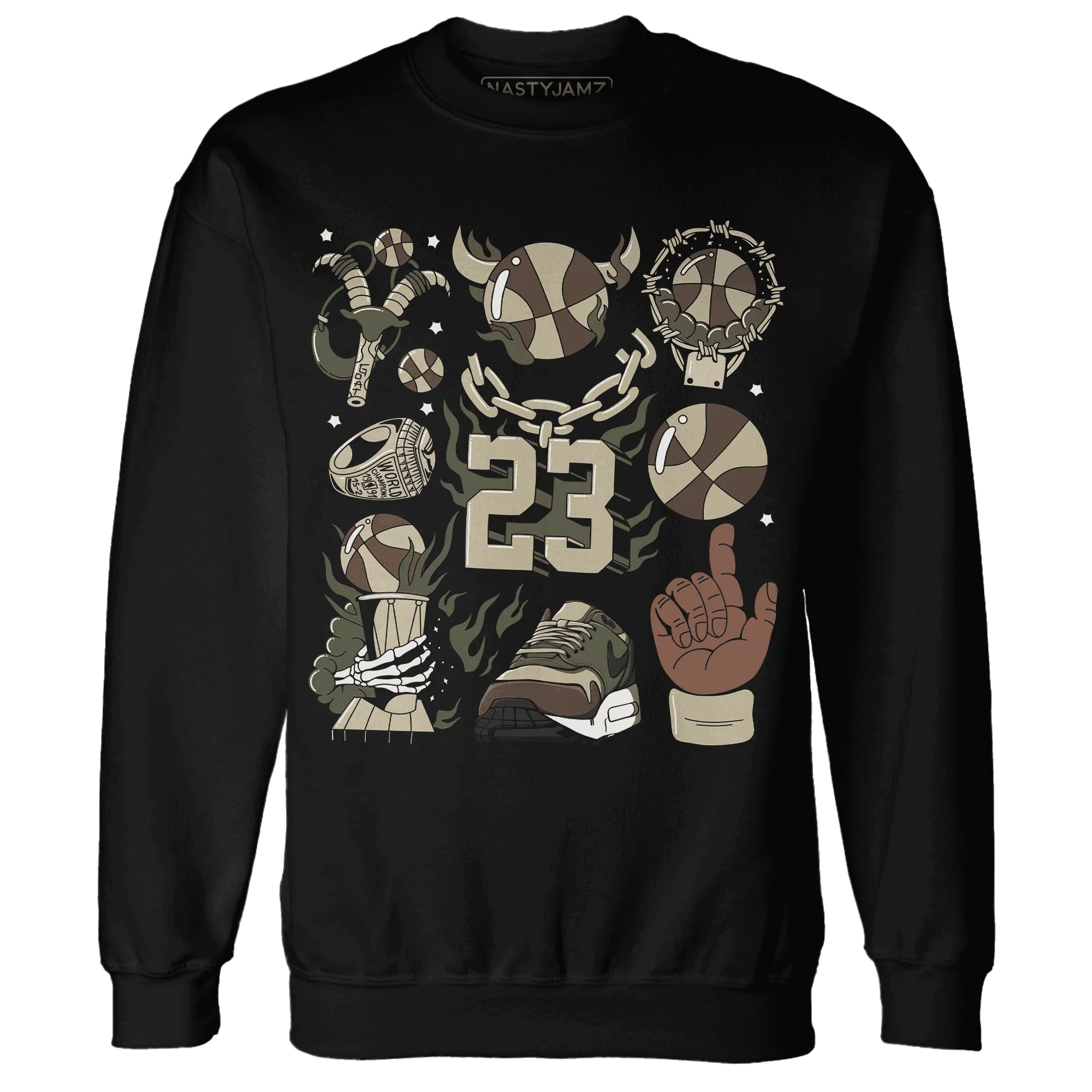 AM-1-Essential-Premium-Sweatshirt-Match-Neclaces-Number-23