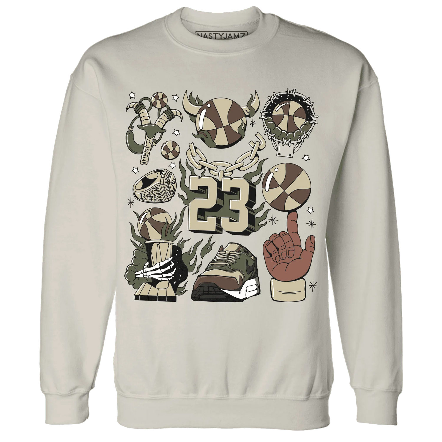 AM-1-Essential-Premium-Sweatshirt-Match-Neclaces-Number-23