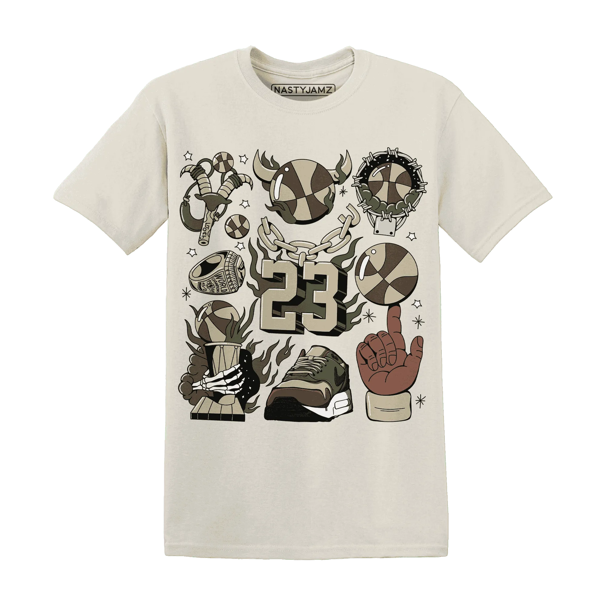 AM-1-Essential-Premium-T-Shirt-Match-Neclaces-Number-23