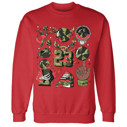 AM-90-Dark-Sage-Solar-Red-Sweatshirt-Match-Neclaces-Number-23
