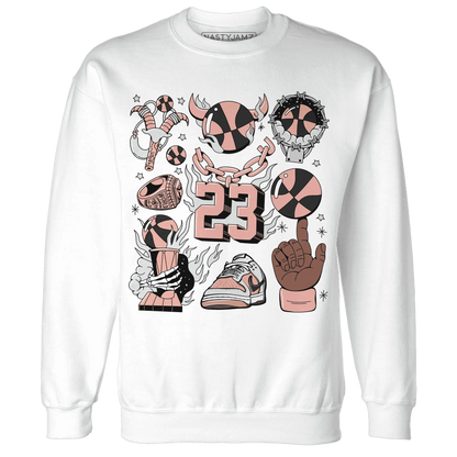 Dunk-Low-Glacier-Blue-Arctic-Orange-Sweatshirt-Match-Neclaces-Number-23